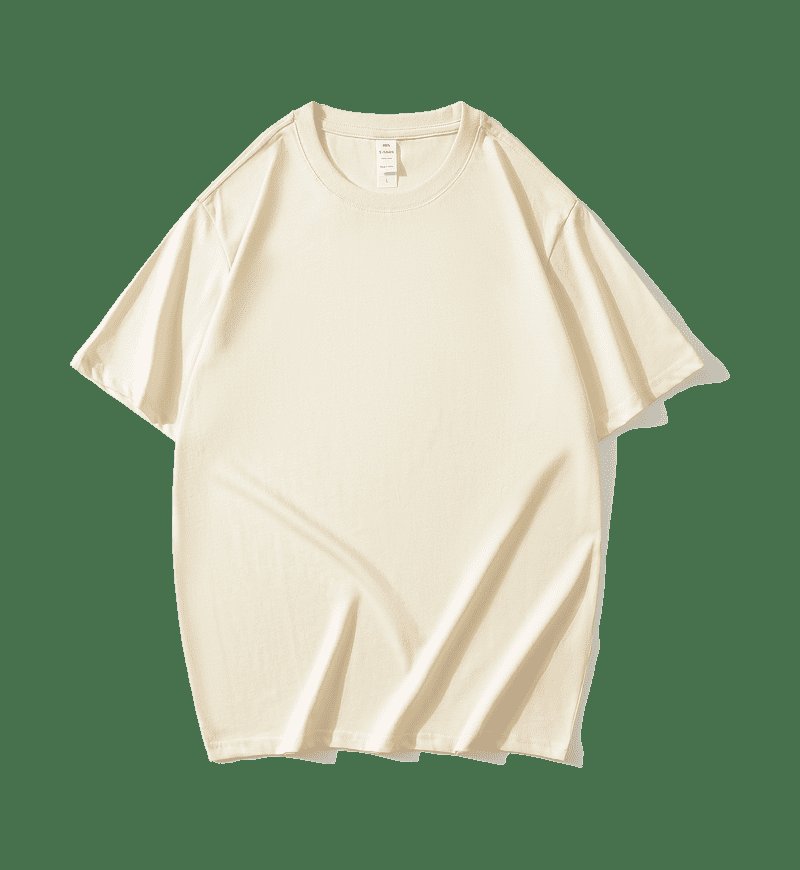 Premium 40S 2-Ply 100% Cotton Basic Crew Neck Adult T-Shirt – Heavyweight 210 GSM OEM Factory Supply